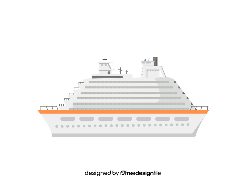 Cruise ship clipart