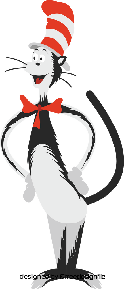 Cat in the Hat movie character clipart