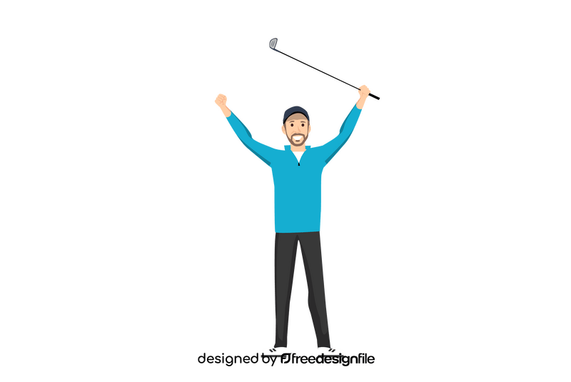 Golfer clipart