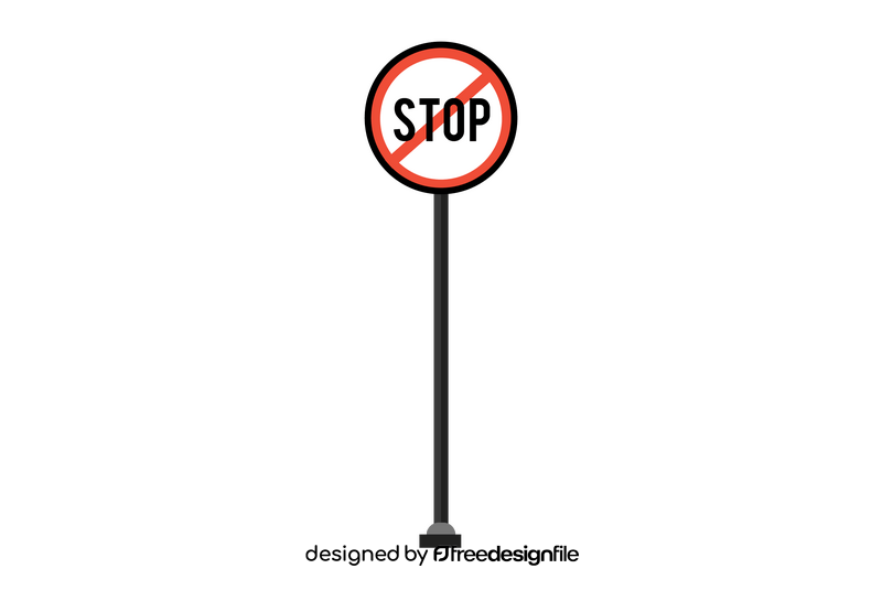 Stop sign clipart