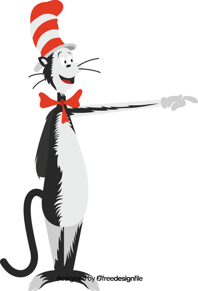 Dr. Seuss Cat in the hat clipart