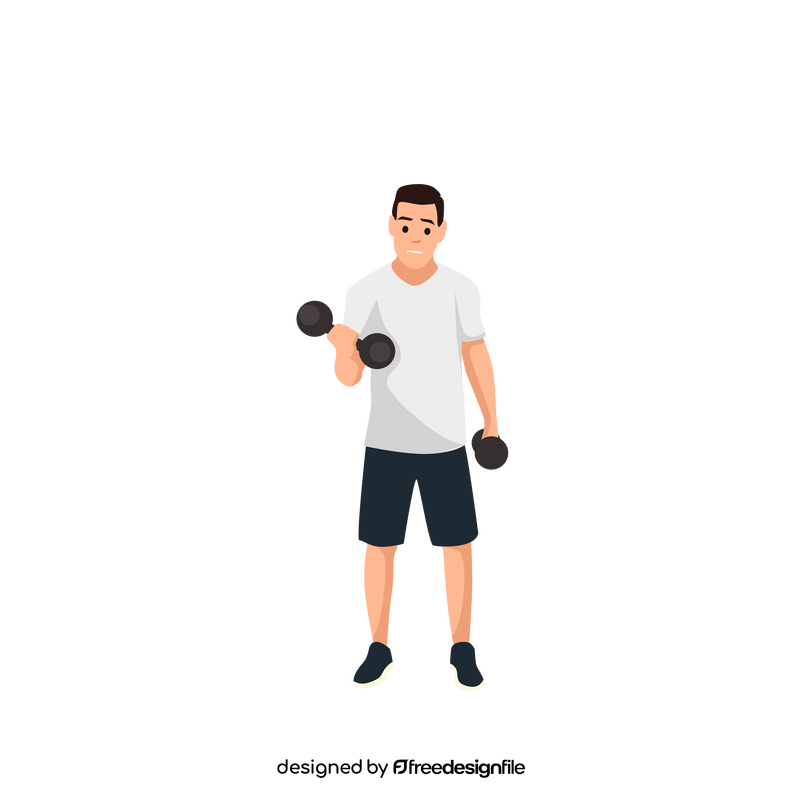 Man gym clipart