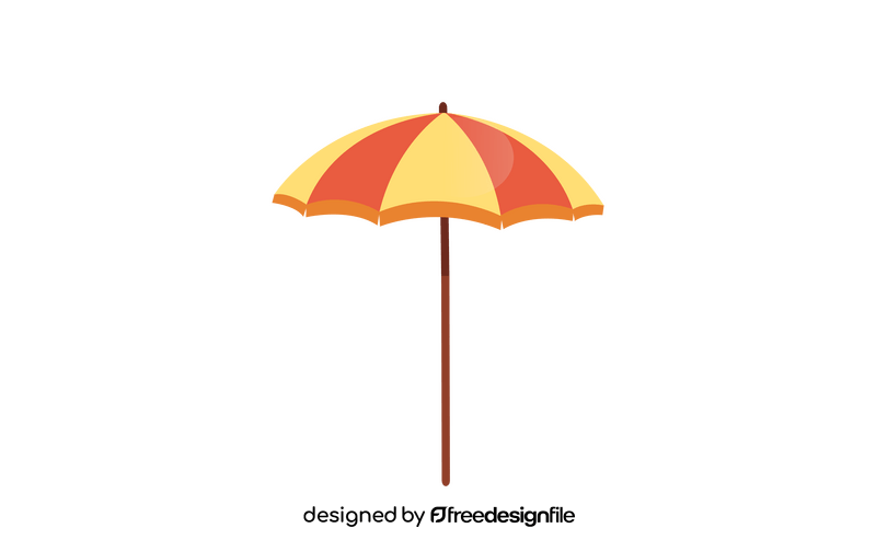 Beach umbrella clipart