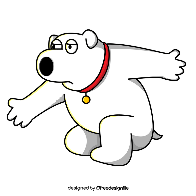 Family Guy Brian white bear clipart