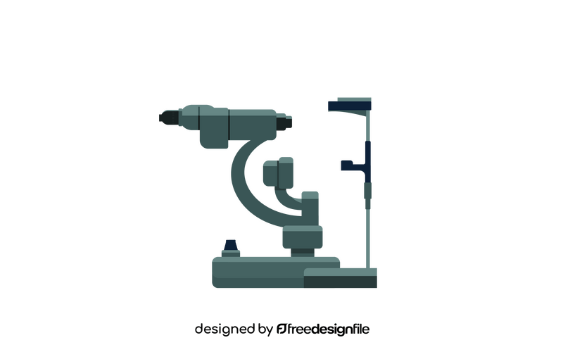 Eye doctor machine clipart