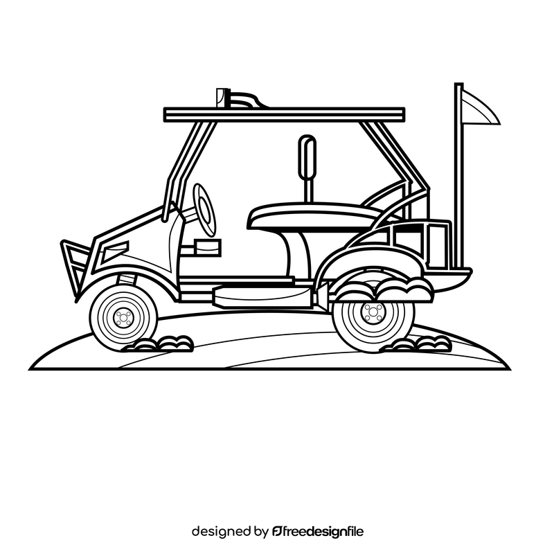 Fortnite golf cart black and white clipart free download