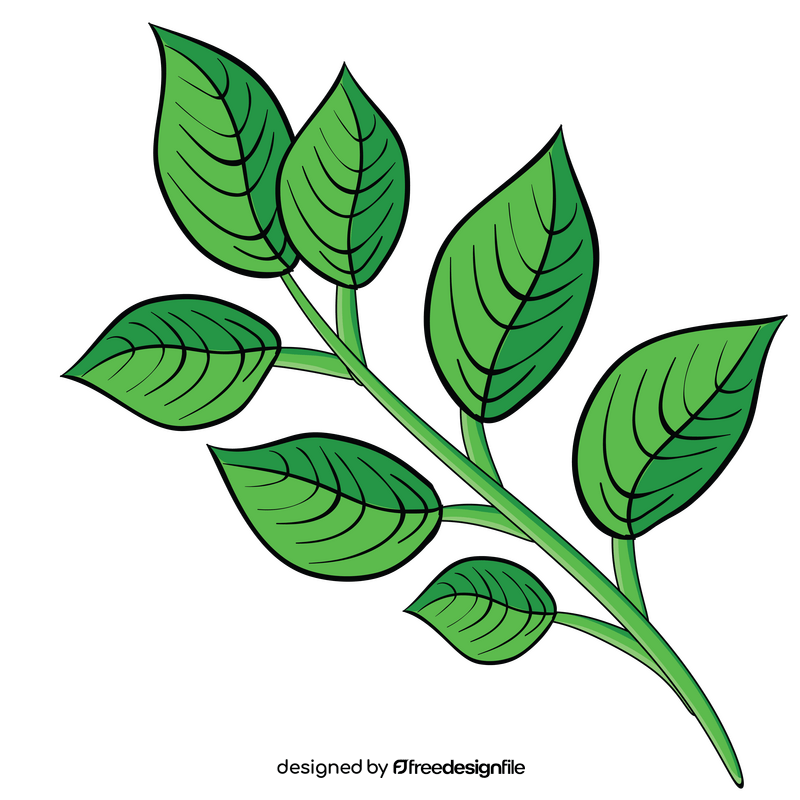 Leaf branch clipart