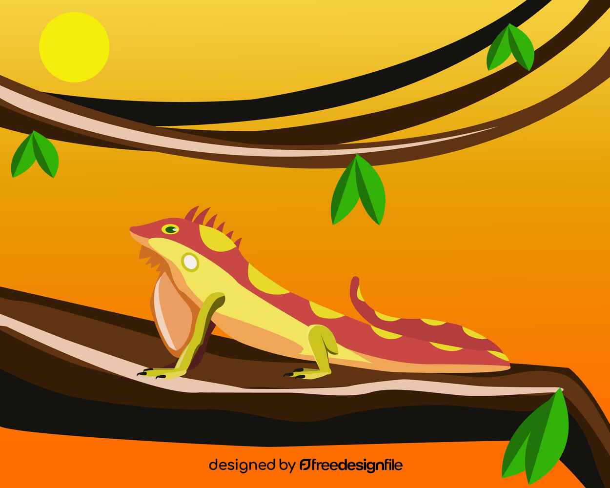 Lizard reptile vector image
