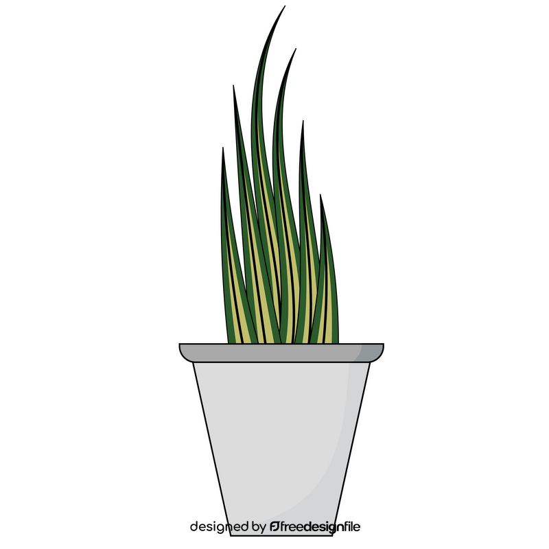 Potted plant flower clipart