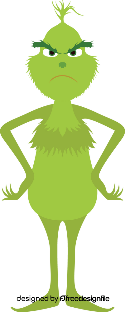 The Grinch cartoon character clipart