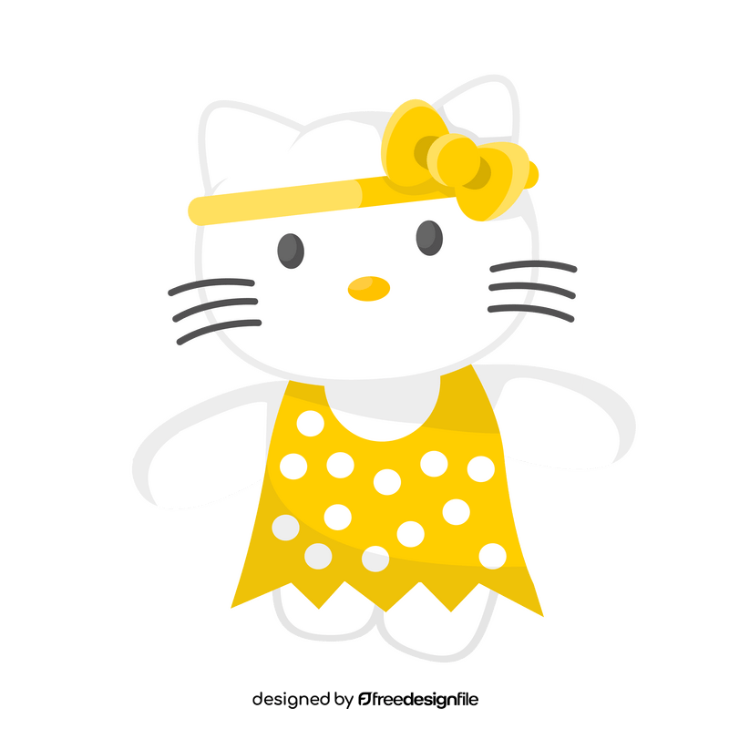 Cartoon Hello Kitty dance clipart