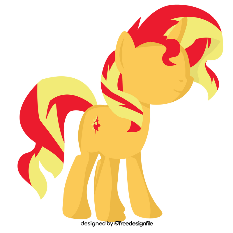 Cartoon My Little Pony Sunset Shimmer clipart