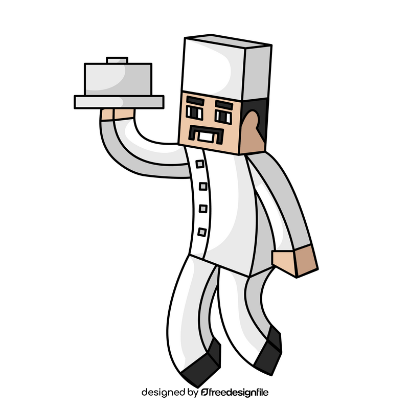 Minecraft chef clipart