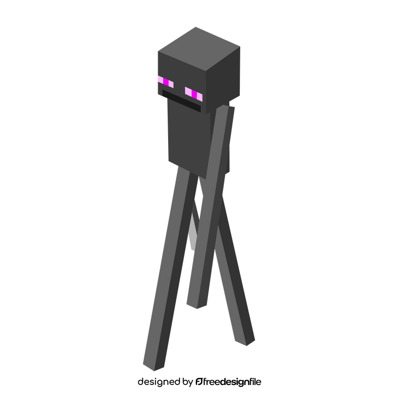 Minecraft enderman clipart free download