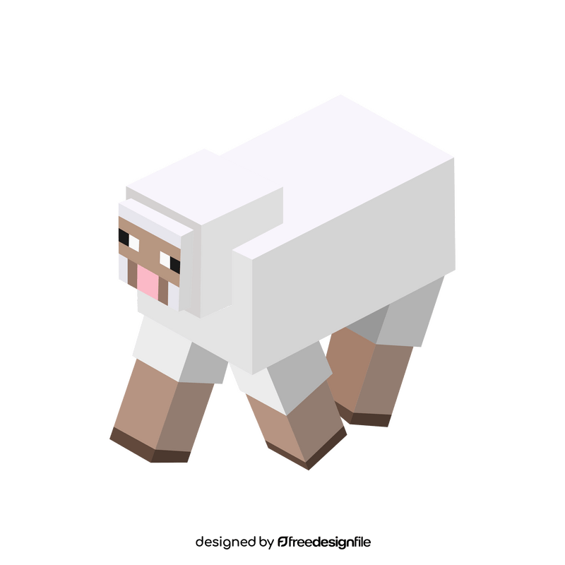 Minecraft sheep clipart