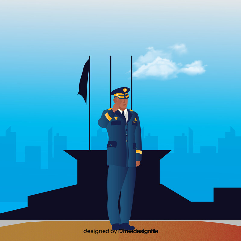Military officer vector