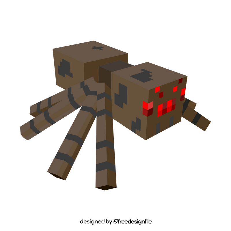 Minecraft spider clipart