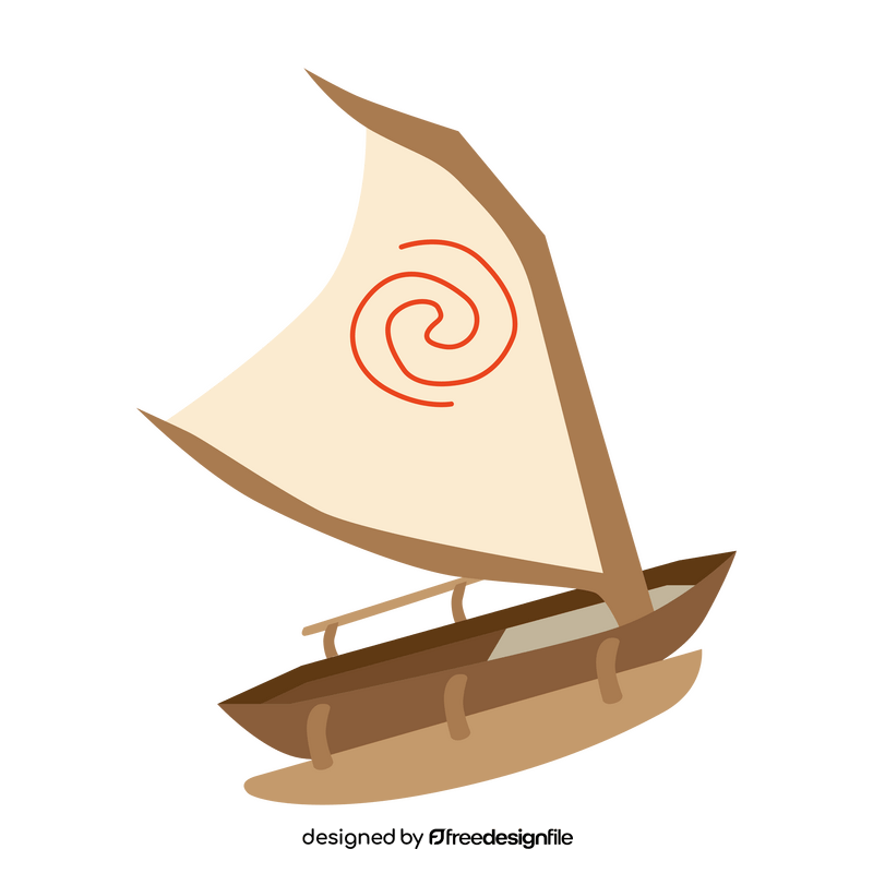 Moana ship, boat clipart