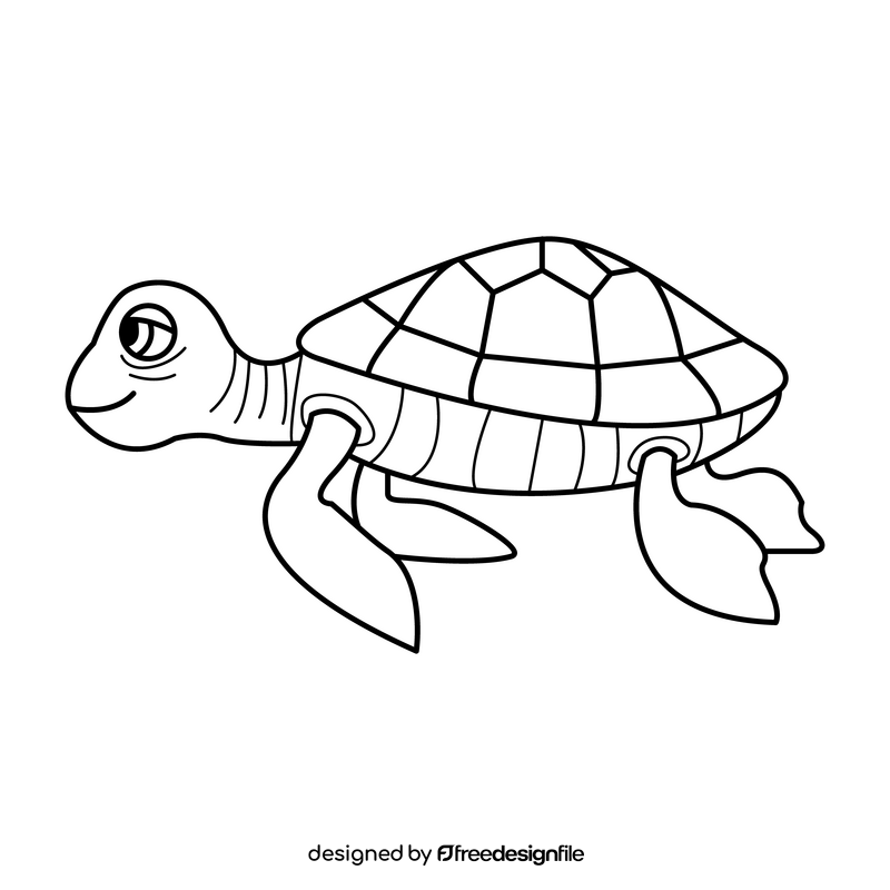 Finding Nemo Crush sea turtle drawing black and white clipart