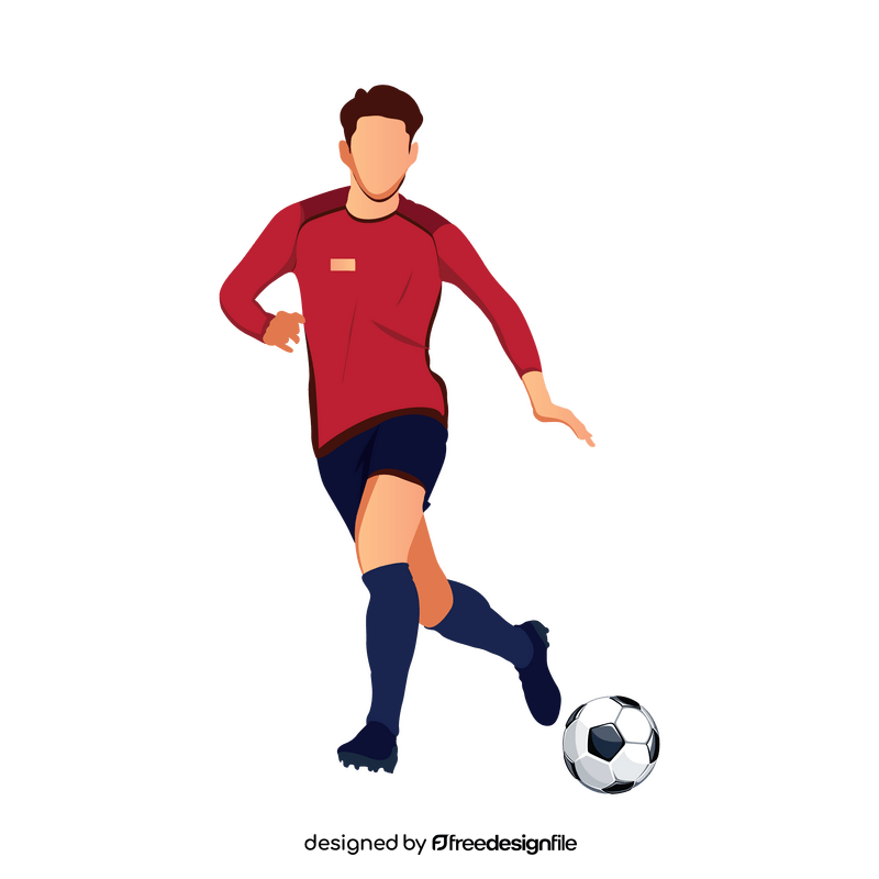 Soccer player clipart