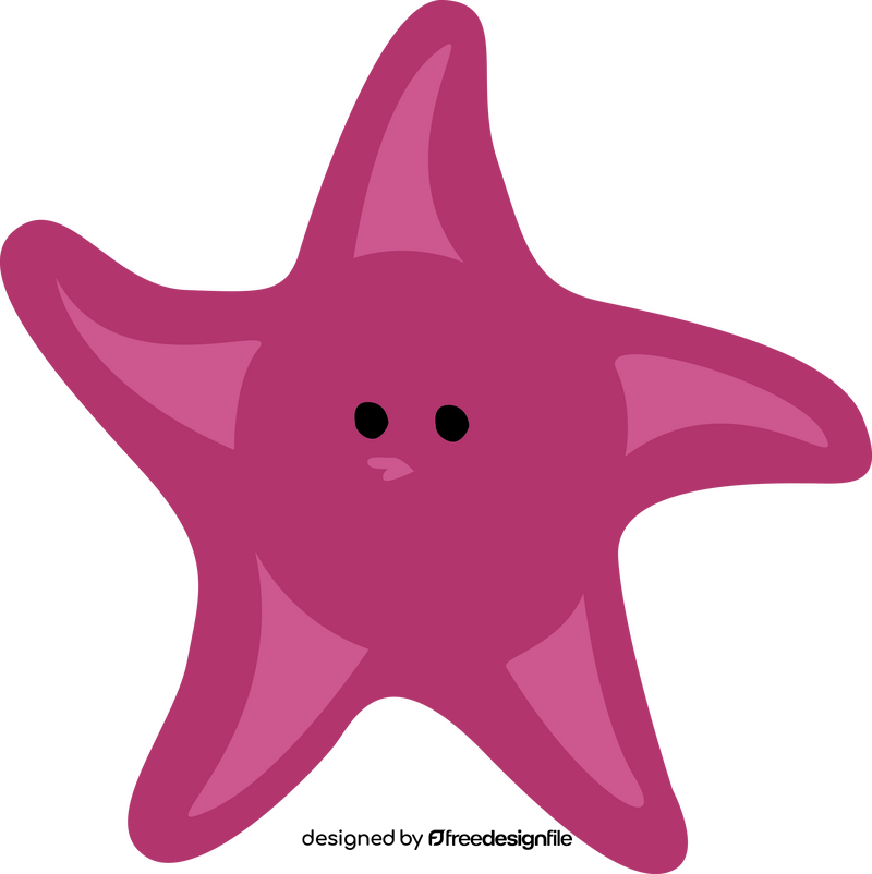 Peach starfish from Finding Nemo clipart
