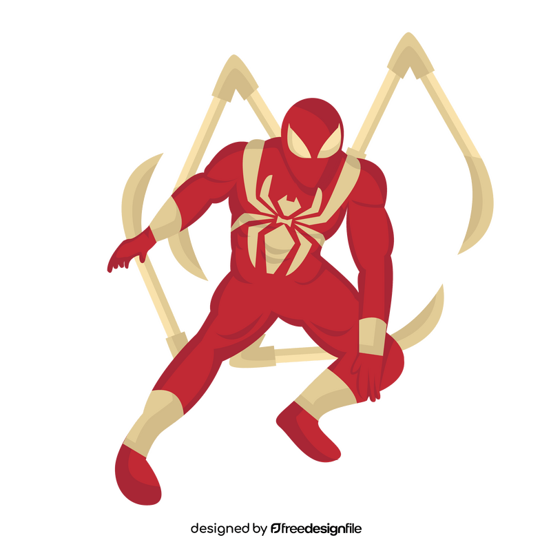Spiderman Cartoon Iron Spider clipart