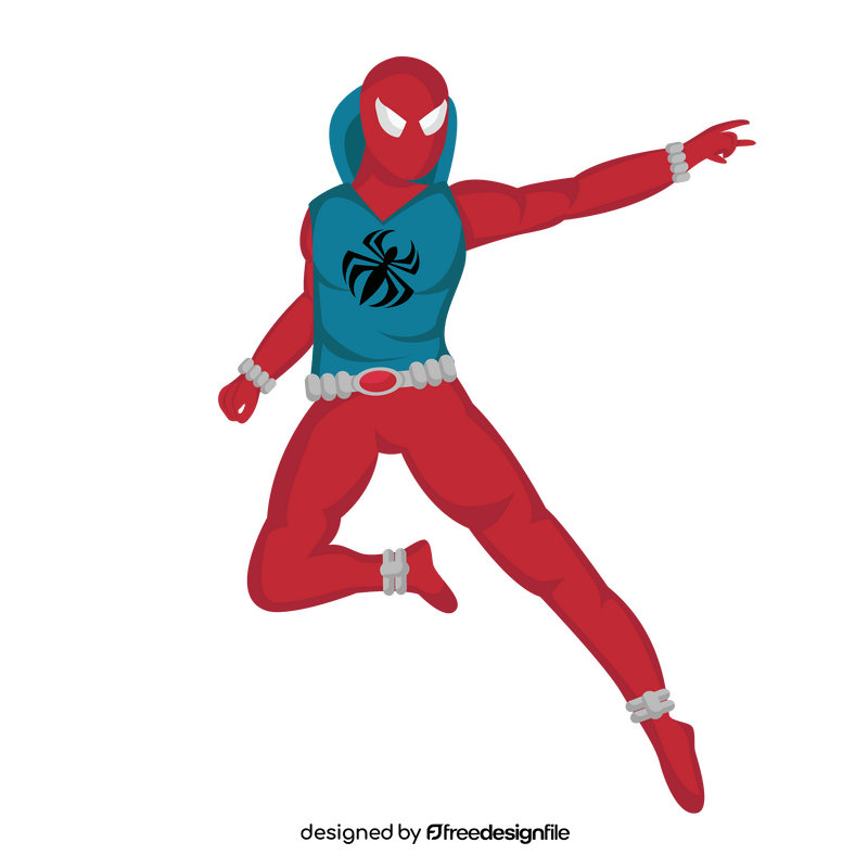 Spiderman Cartoon Scarlet Spider clipart