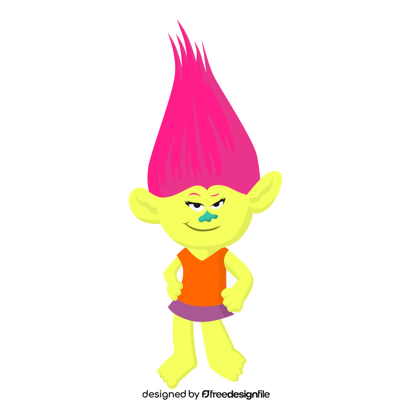Trolls Mandy Sparkledust cartoon character clipart