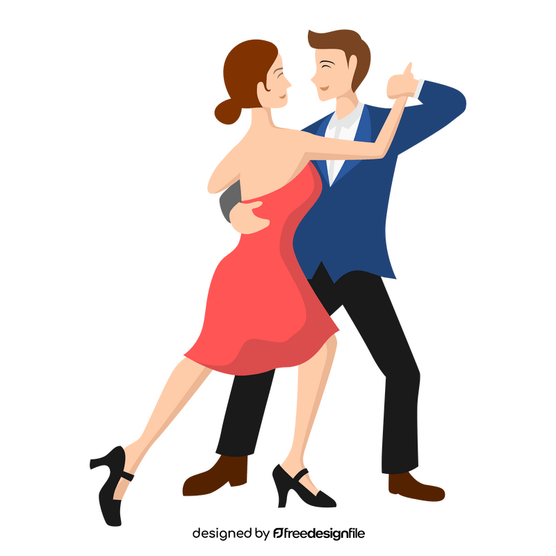 Tango dance clipart