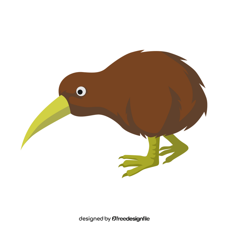 Kiwi bird cartoon clipart