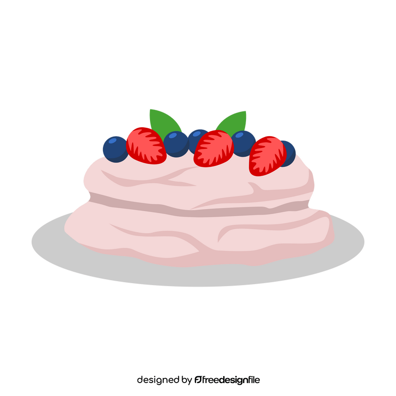Pavlova cake clipart