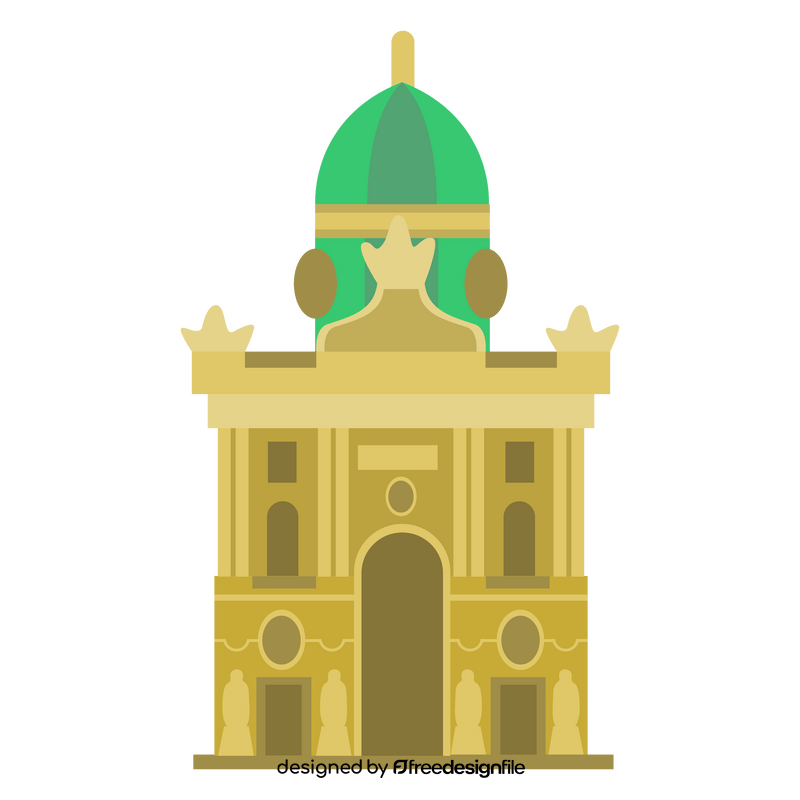 The Hofburg palace clipart