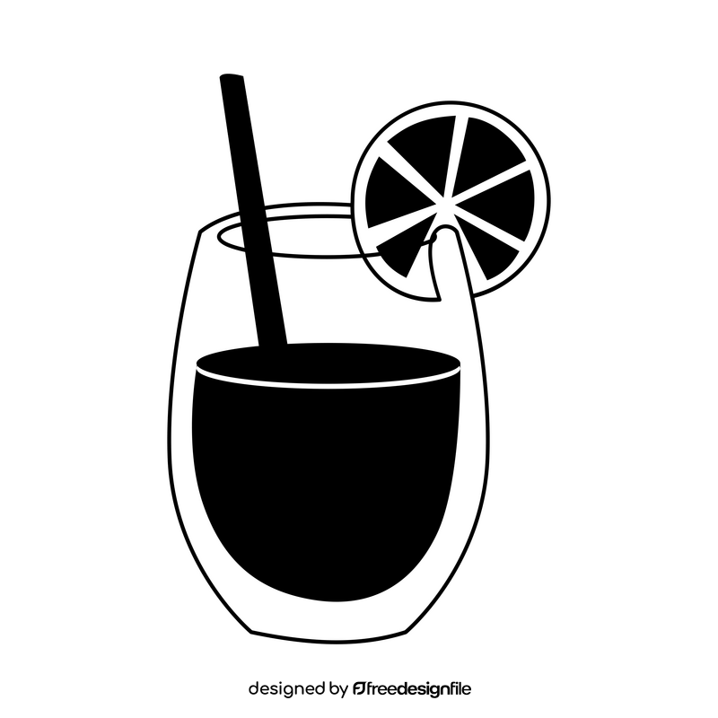 Gluhwein black and white clipart