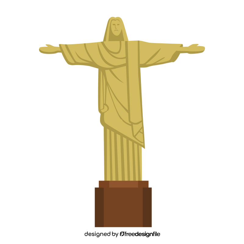 Christ the Redeemer statue clipart