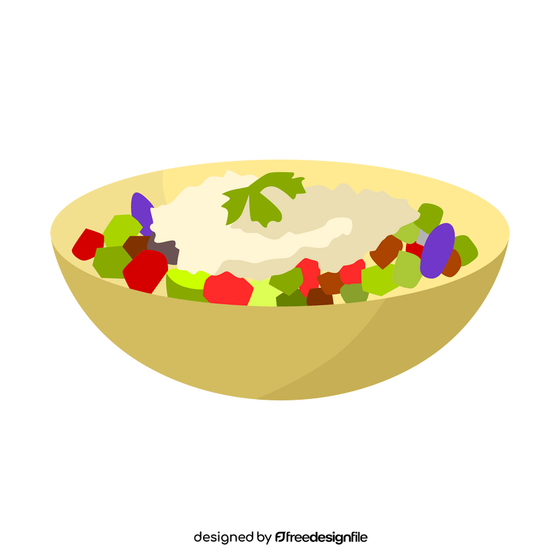 Shopska salad clipart