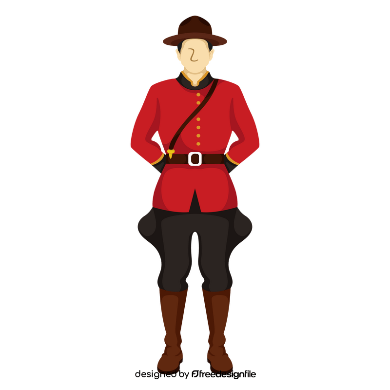 Canadian mountie clipart