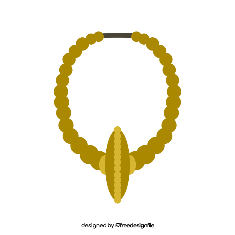 Bronze necklace clipart