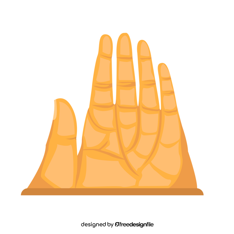 Hand of the desert clipart