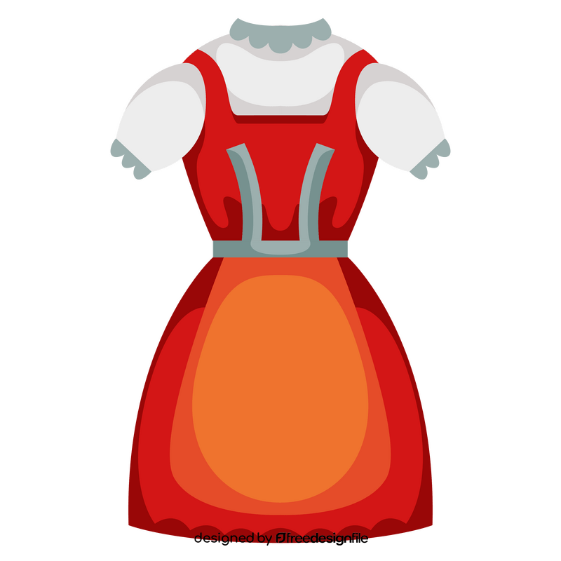 Czech traditional dress clipart