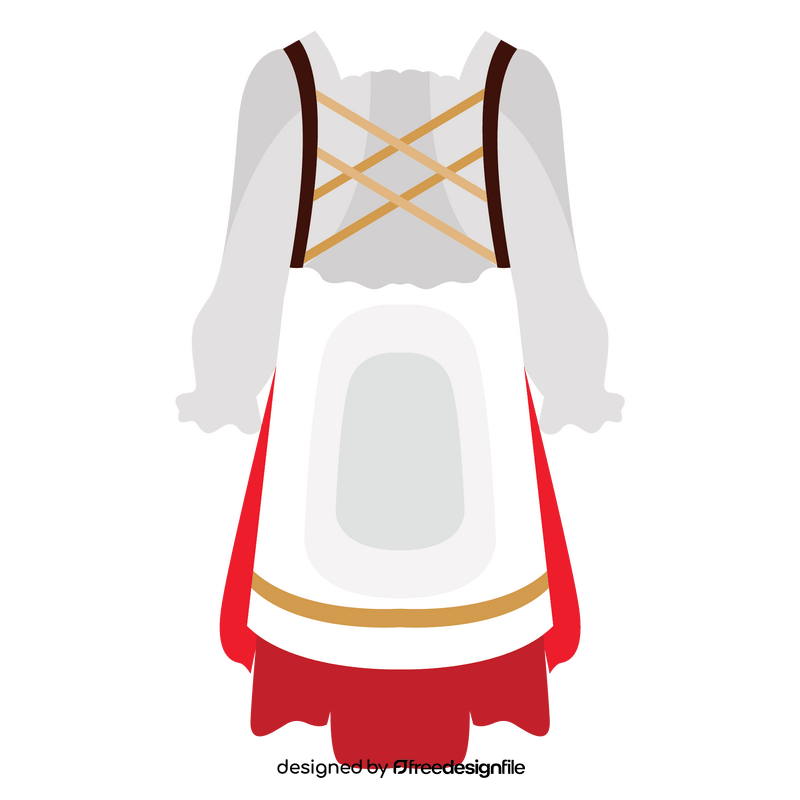 Denmark National Dress clipart