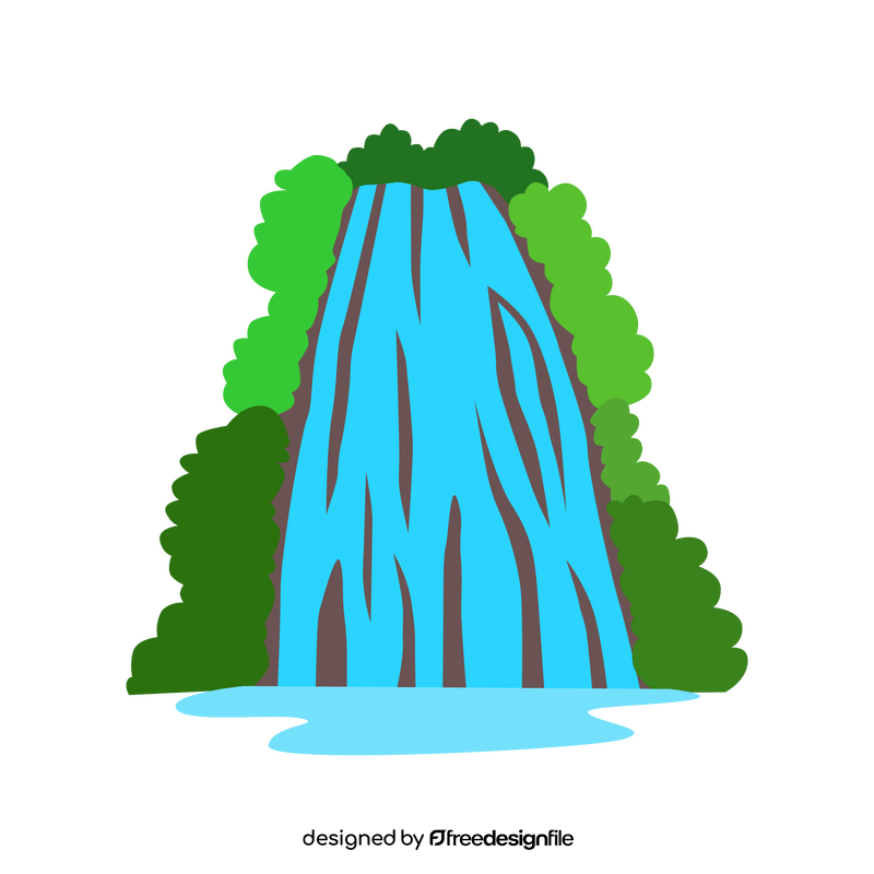 El salto de limon waterfalls clipart