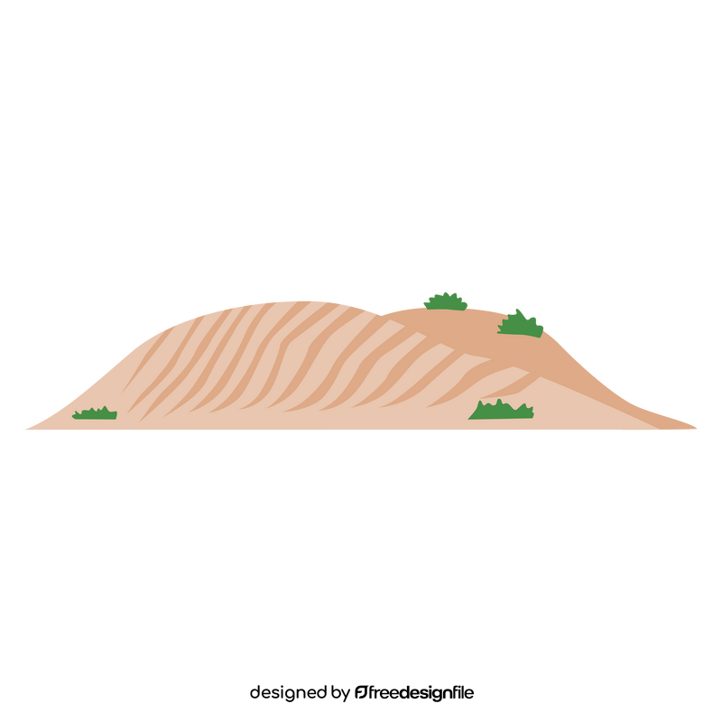 Sand dunes of Bani clipart