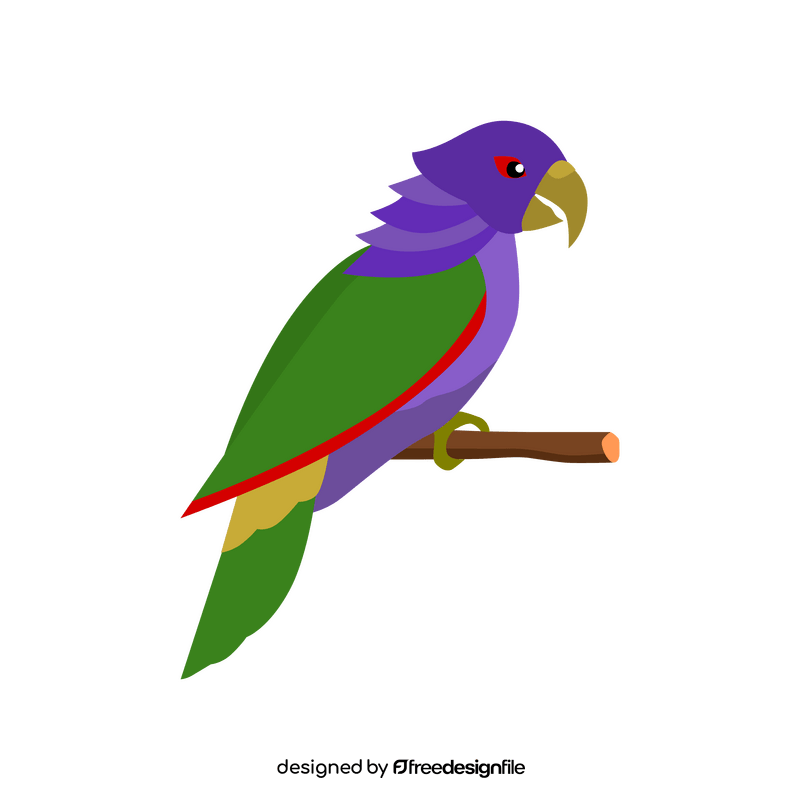 Sisserou parrot, imperial amazon clipart