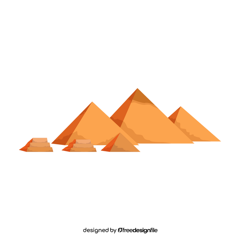 Egypt pyramids clipart