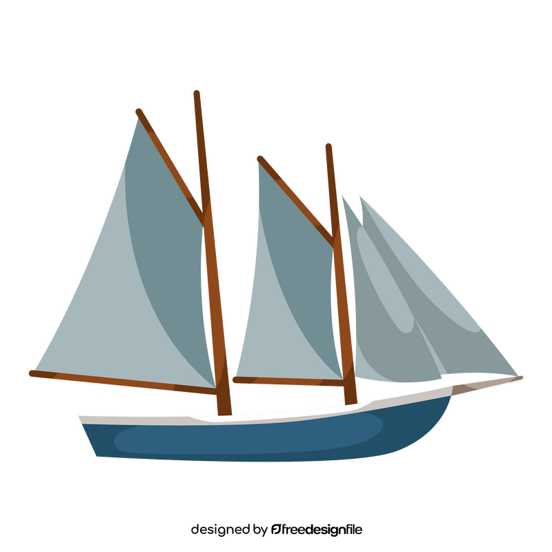 Caique boat clipart