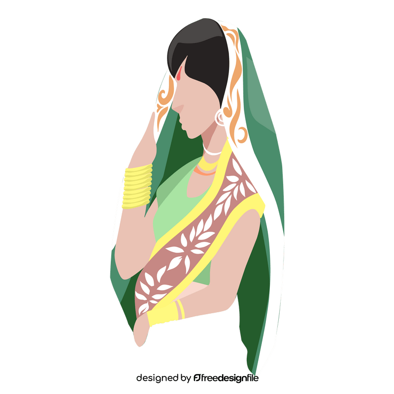Indian woman clipart