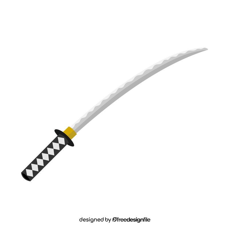 Katana sword clipart vector free download
