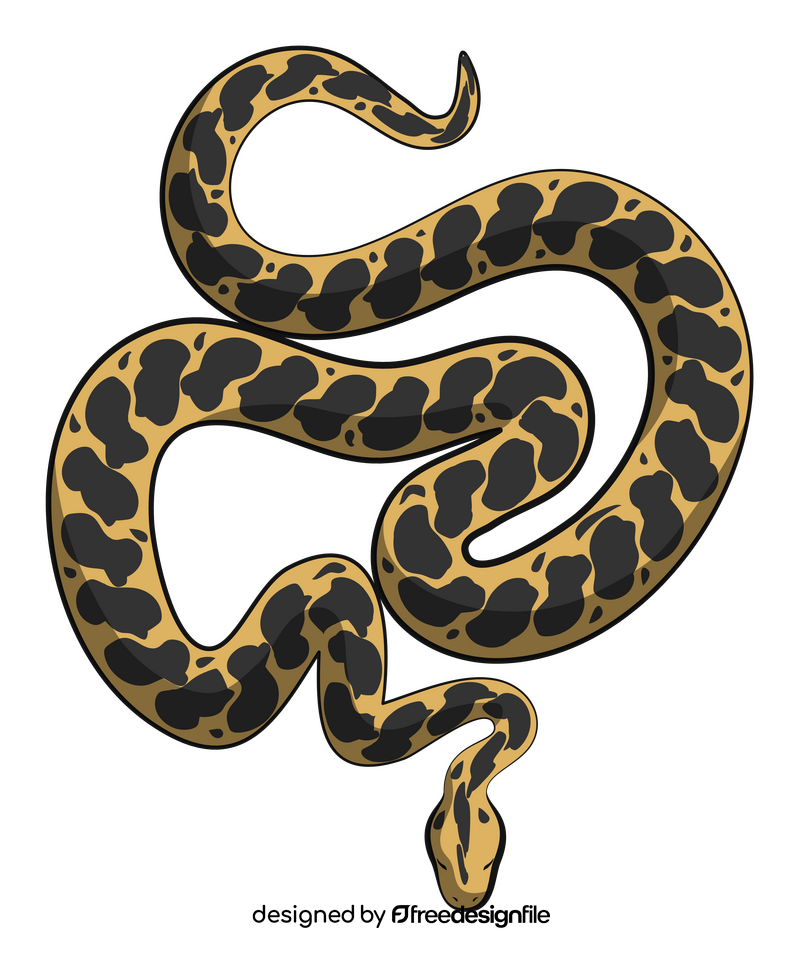 Anaconda snake clipart