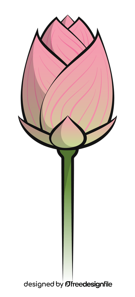 Lotus flower drawing clipart