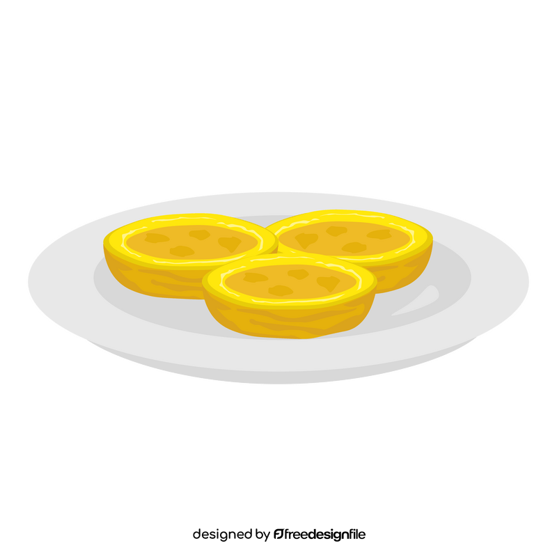 Egg tart clipart